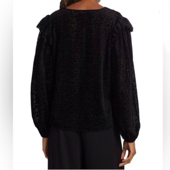 Tanya Taylor's Lucy devoré pullover top - Picture 2 of 8